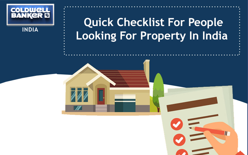 Quick checklist for people looking for property in India