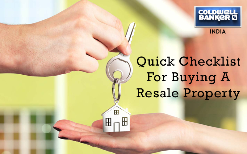 Quick checklist for buying a resale property